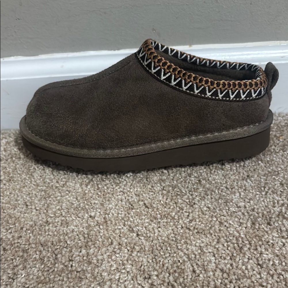 Brown Suede Slippers size 3